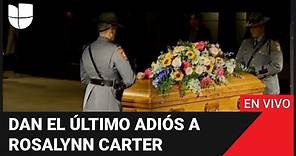 🔴 Dan el último adiós a la exprimera dama Rosalynn Carter en la Biblioteca Museo Jimmy Carter
