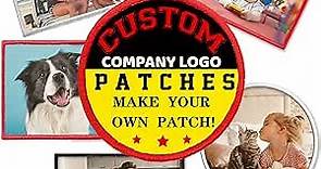 Custom Patches Personalized Name Patch for Jackets Add Your Photo/Logo/Text Embroidered Edge Printing Fabric-Round 3.1"-5PCS