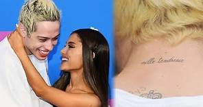 Pete Davidson Gets Another MATCHING Tattoo with Ariana Grande