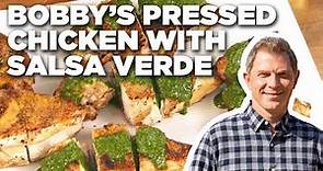 Bobby Flay's Pressed Chicken with Salsa Verde | Bobby Flay's Barbecue Addiction | Food Network