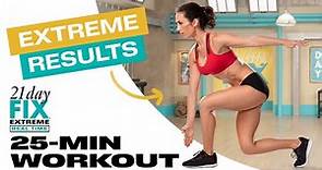 Free 25-Minute Full Body Workout | 21 Day Fix EXTREME Real Time Sample Workout