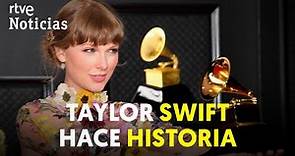 PREMIOS GRAMMY: TAYLOR SWIFT, la primera mujer con 3 discos del año | RTVE Noticias