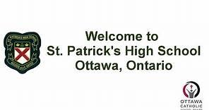 Welcome to St. Patrick's High School Ottawa!