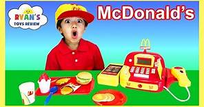 McDonald's Cash Register Toy Pretend Play Food Cookie Monster Happy Meal Trolls Toys For Kids