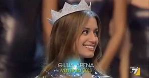 Miss Italia - GIULIA ARENA VINCE IL TITOLO DI MISS ITALIA 2013