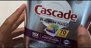 Cascade Platinum Plus Dishwasher Pods REVIEW