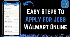 How to Apply for Walmart Online - Walmart Jobs