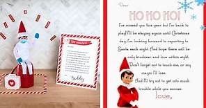 10 Printable Letters For Your Elf On The Shelf This Holiday Season