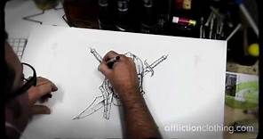 Affliction Clothing - Creating a T-shirt design