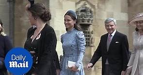 Pippa Middleton arrives for the wedding of Lady Gabriella Windsor