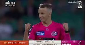 All of Tom Curran's BBL|09 wickets