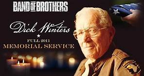 Major Dick Winters Full 2011 Memorial Service - Band of Brothers