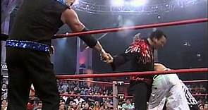 Turning Point 2004: Hall, Nash and Jarrett vs. Jeff Hardy and AJ Styles (with Randy Savage)