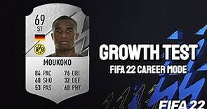 Youssoufa Moukoko Growth Test! FIFA 22 Career Mode