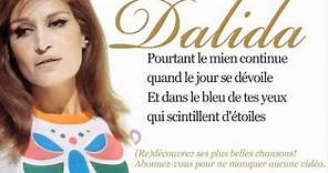 Dalida - Dans le bleu du ciel bleu - Paroles (Lyrics)