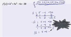 Algebra 2 - Finding Zeros of Polynomial Functions