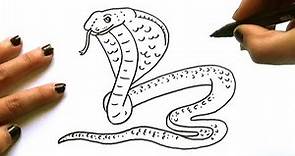 Cómo dibujar una Cobra - Dibujo de una Cobra paso a paso