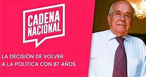 Andrés Zaldívar y su regreso a la política con 87 años | #CadenaNacional