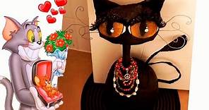 Haz un hermoso gato decorativo con Botella. RECICLAJE. Halloween - Gato negro. DIY. cat lovers
