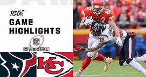 Texans vs. Chiefs Divisional Round Highlights | NFL 2019 Playoffs