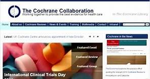 Session one: Who and what is The Cochrane Collaboration? What are systematic reviews?