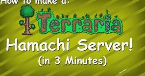 Terraria | How To make a Terraria server with Hamachi