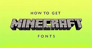 How to Download & Install Minecraft Fonts in Photoshop