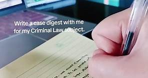 Writing a Case Digest: Simplifying Criminal Law | Key Tips & Examples