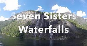 Seven Sisters Waterfall Geiranger Fjord Norway Travel Video