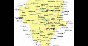 map of Durango Mexico