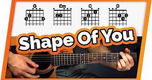 Shape of You Guitar Tutorial (Ed Sheeran) Easy Chords Guitar Lesson