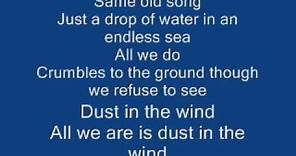 Kansas - Dust in the wind (Lyrics)