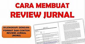 CARA MEMBUAT REVIEW JURNAL NASIONAL DAN INTERNASIONAL