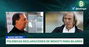Polémicas declaraciones de Menotti contra Bilardo