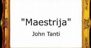 Maestrija - John Tanti [Pasacalle]