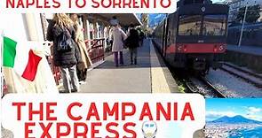 Campania Express train Naples to Sorrento 🇮🇹 4K