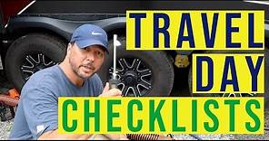RV Travel Day Checklist! | Full Camp Breakdown and Setup | Full Time RV | Changing Lanes!