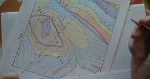 Ejercicio de mapas de geología. Perfil / buzamiento de estratos / historia /columna