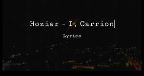 HOZIER - I, Carrion (Icarian) lyric video by sp4c3f4c3