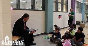 SCS Superintendent Dr. David Goodin Reads to Students at Roseboro Elementary School