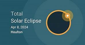 Eclipses visible in Houlton, Maine, USA – Apr 8, 2024 Solar Eclipse