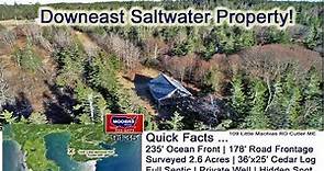 Maine Coastal Waterfront Property Video | Saltwater Real Estate Listing MOOERS REALTY 9135