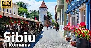 Walking Tour of Sibiu Old Town, Romania (4K Ultra HD, 60fps) - Enchanting City Tour