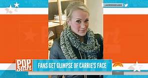 Carrie Underwood photographed for first time since getting 40 face stitches