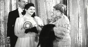 Jane Darwell receives the academy award for the Best Actress in a Supporting Role...HD Stock Footage