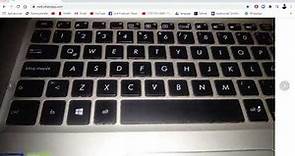 Cómo hacer símbolo de slash, barra invertida en Laptop ASUS|Hacer barra invertida en Pantallazo Azul