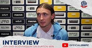 JON DADI BODVARSSON | Forward on Burton Albion win