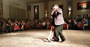 #Milonga genialmente bailada con #orquesta de #tango en vivo. Jesús Velazquez, Natacha Poberaj