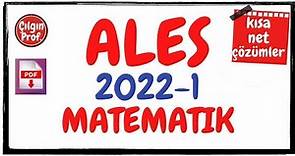2022 ALES Matematik Soru Çözümleri [+PDF] - 2022 ALES 1 Matematik Çözümleri