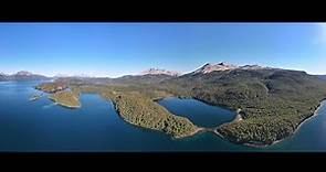 Vistas del Lago La Plata, Chubut, Patagonia Argentina